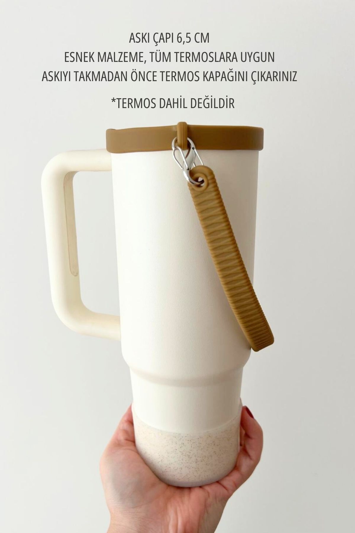 Mamastuff Silikon Termos Taşıma Askısı - Kahverengi fotoğrafı 2 (önizleme)