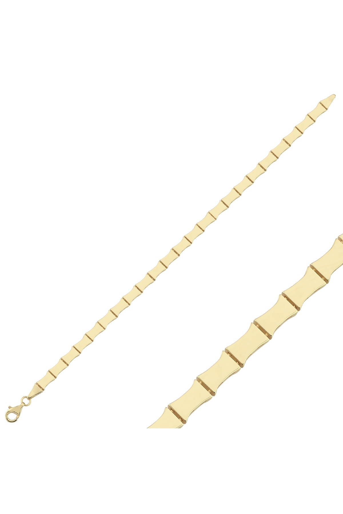 Aypa Mücevher 14 Ayar Kemik Model Bileklik