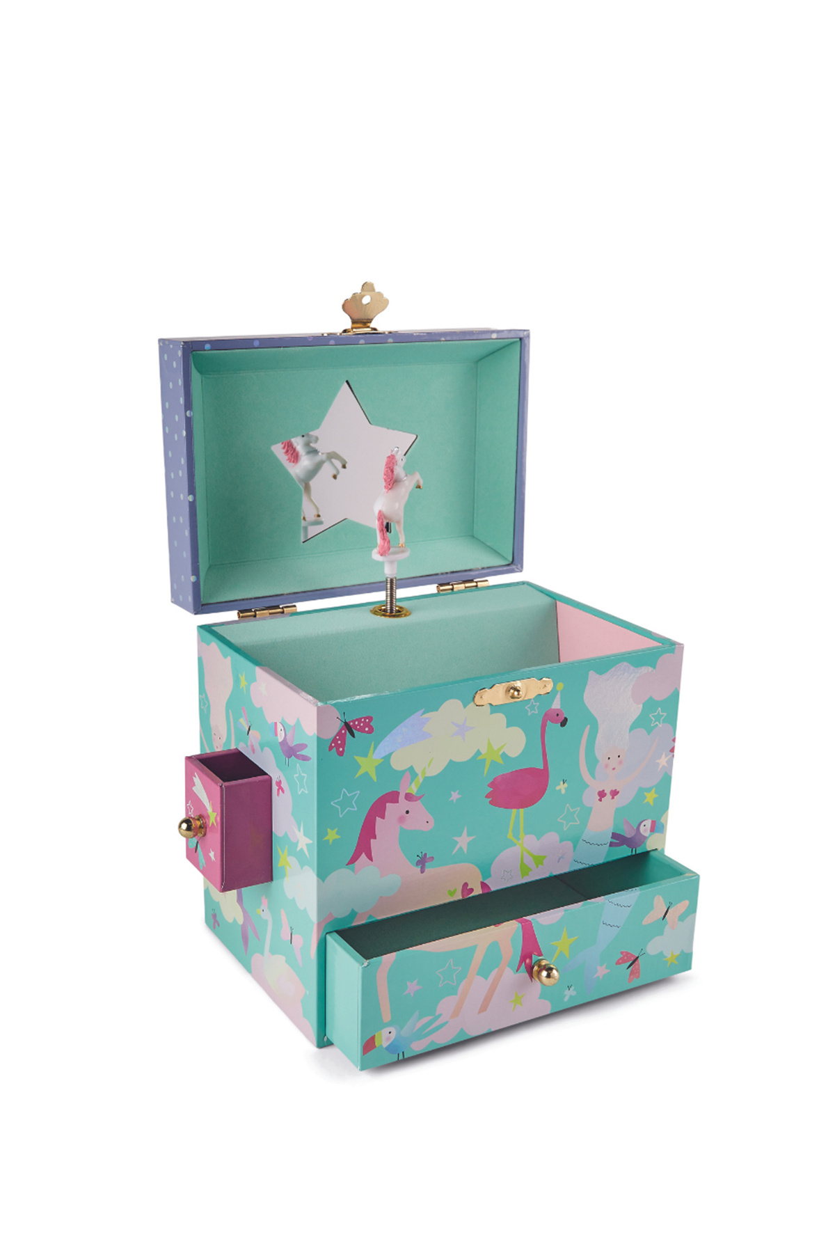 floss and rock Fantasy Müzikli 3 Çekmeceli Mücevher Kutusu