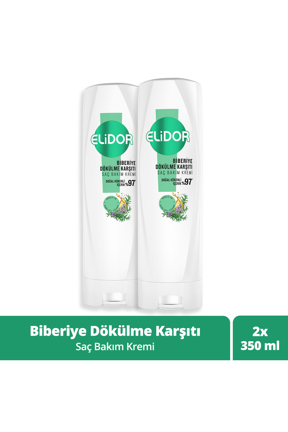 Elidor Saç Bakım Kremi Biberiye Dökülme Karşıtı 350 ml x2 — SET.UNİ.10342