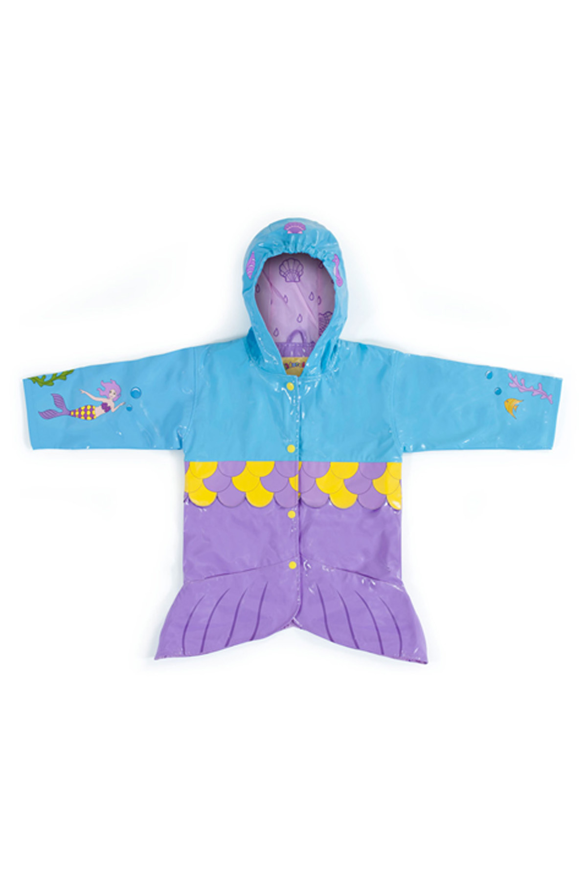 Panço Kidorable Kız Bebek Deniz Kızı Yağmurluk fotoğrafı 3 (önizleme)
