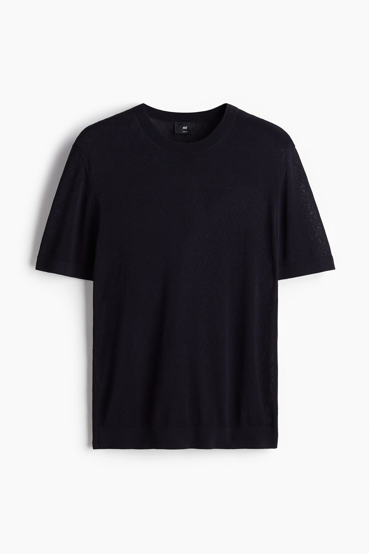 تی‌شرت بافتنی اسلیم فیت اچ اند ام تی شرت H&M