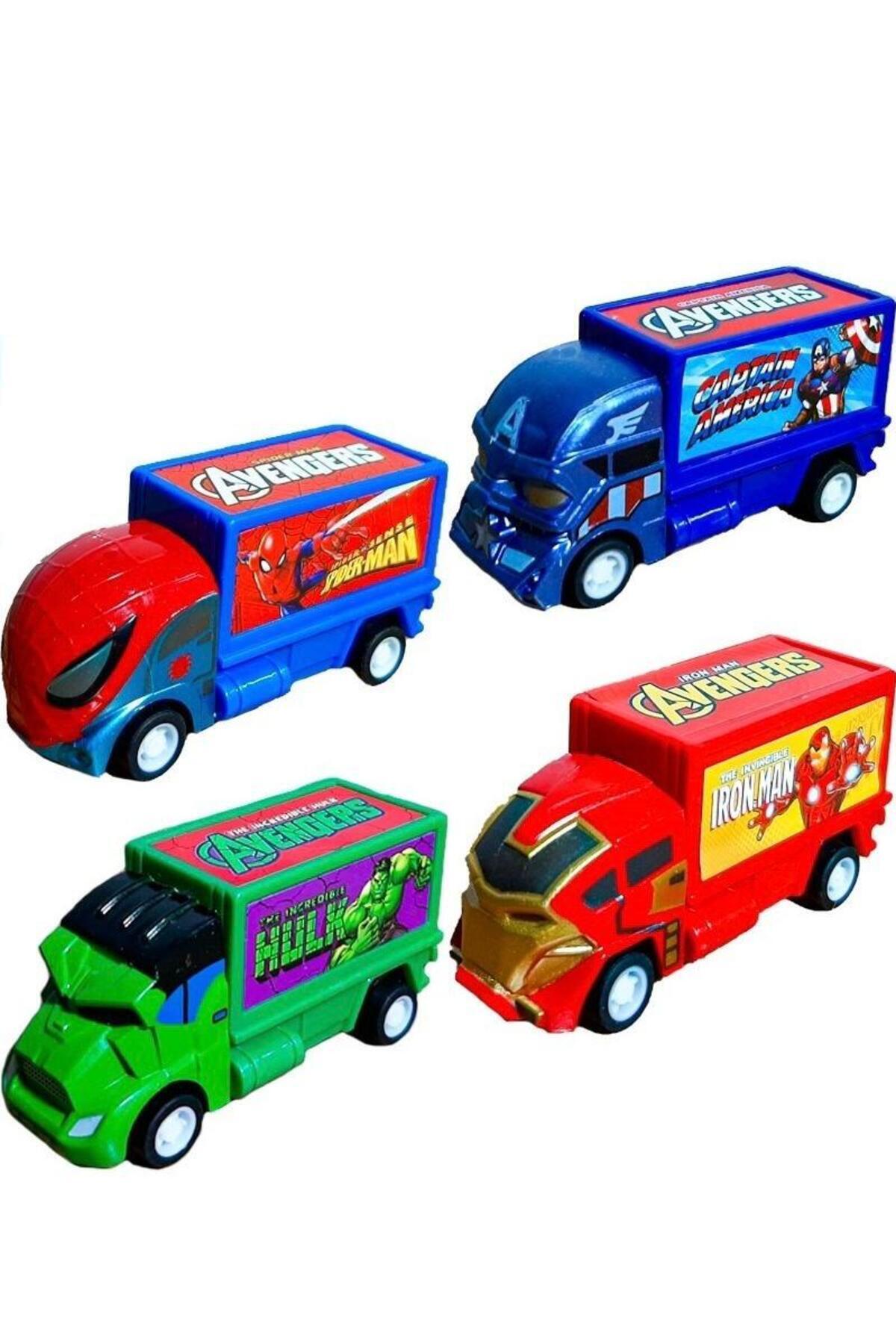 strong group Çek Bırak Marvel Angers-Örümcek Adam-Hulk-Iron Man kamyonetler