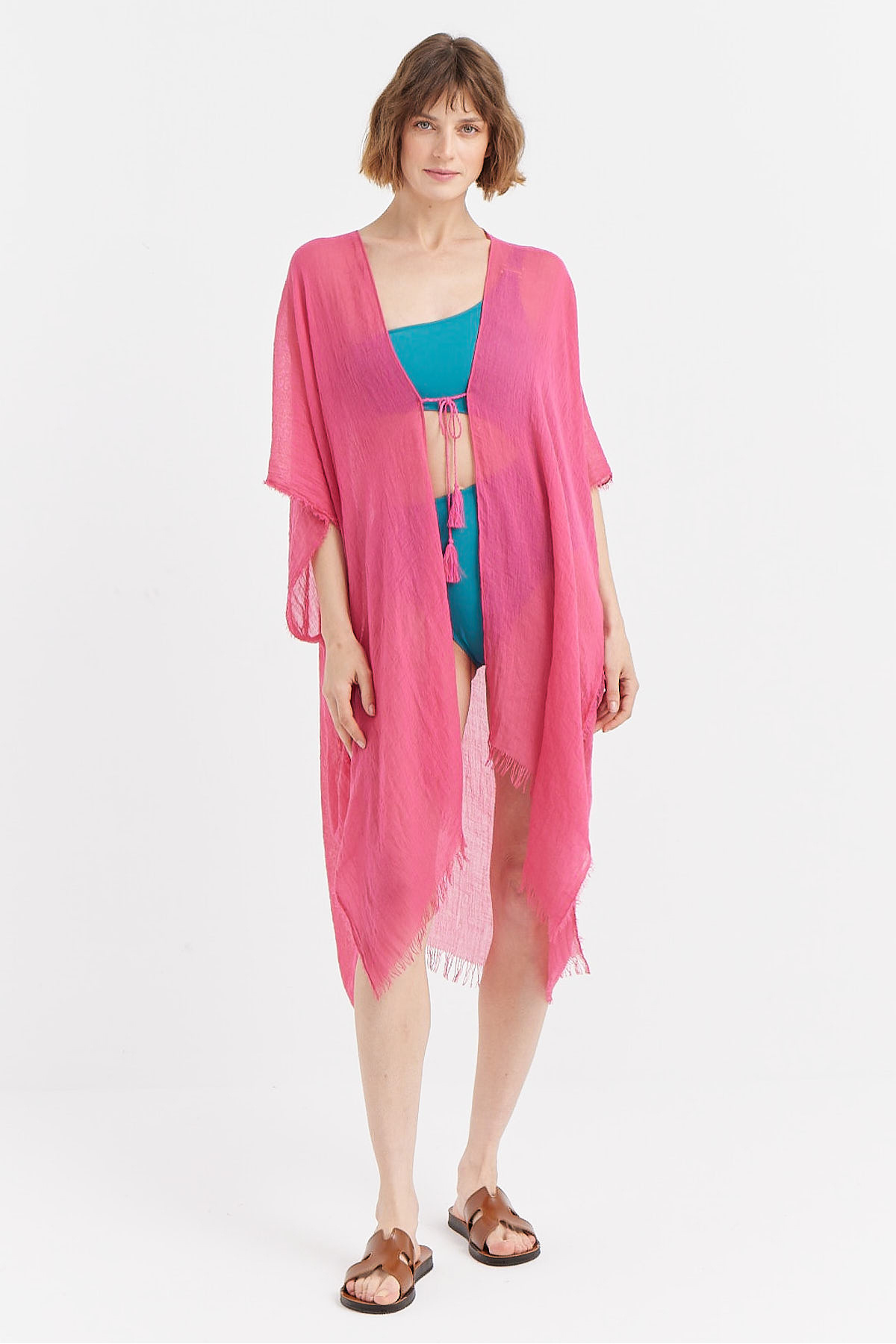 PAULMARK Kadın Düz Renk Pareo