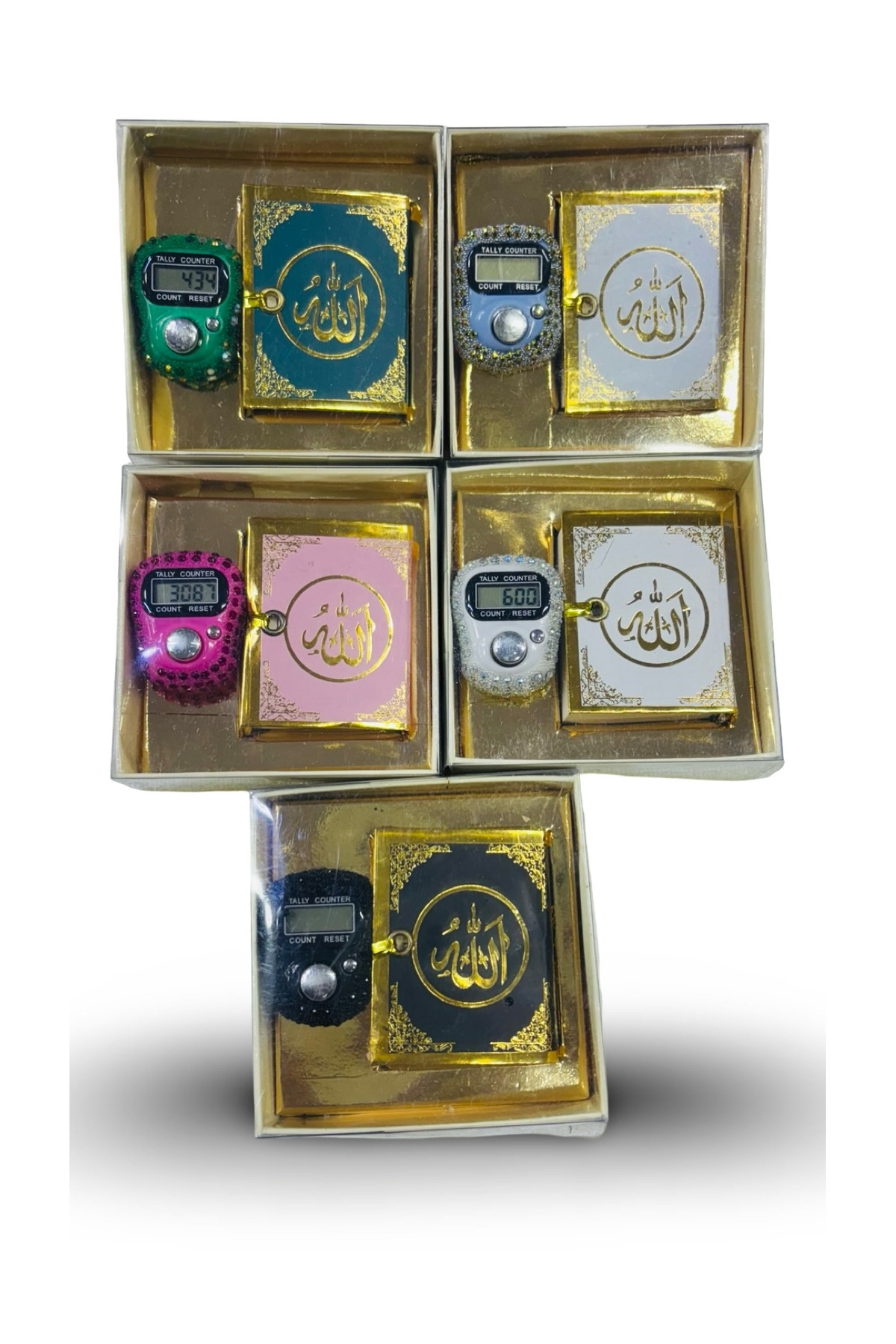 Muensu 5 Adet Zikirmatik, Yasin,Ucuz Set, Hac Umre Malzemesi