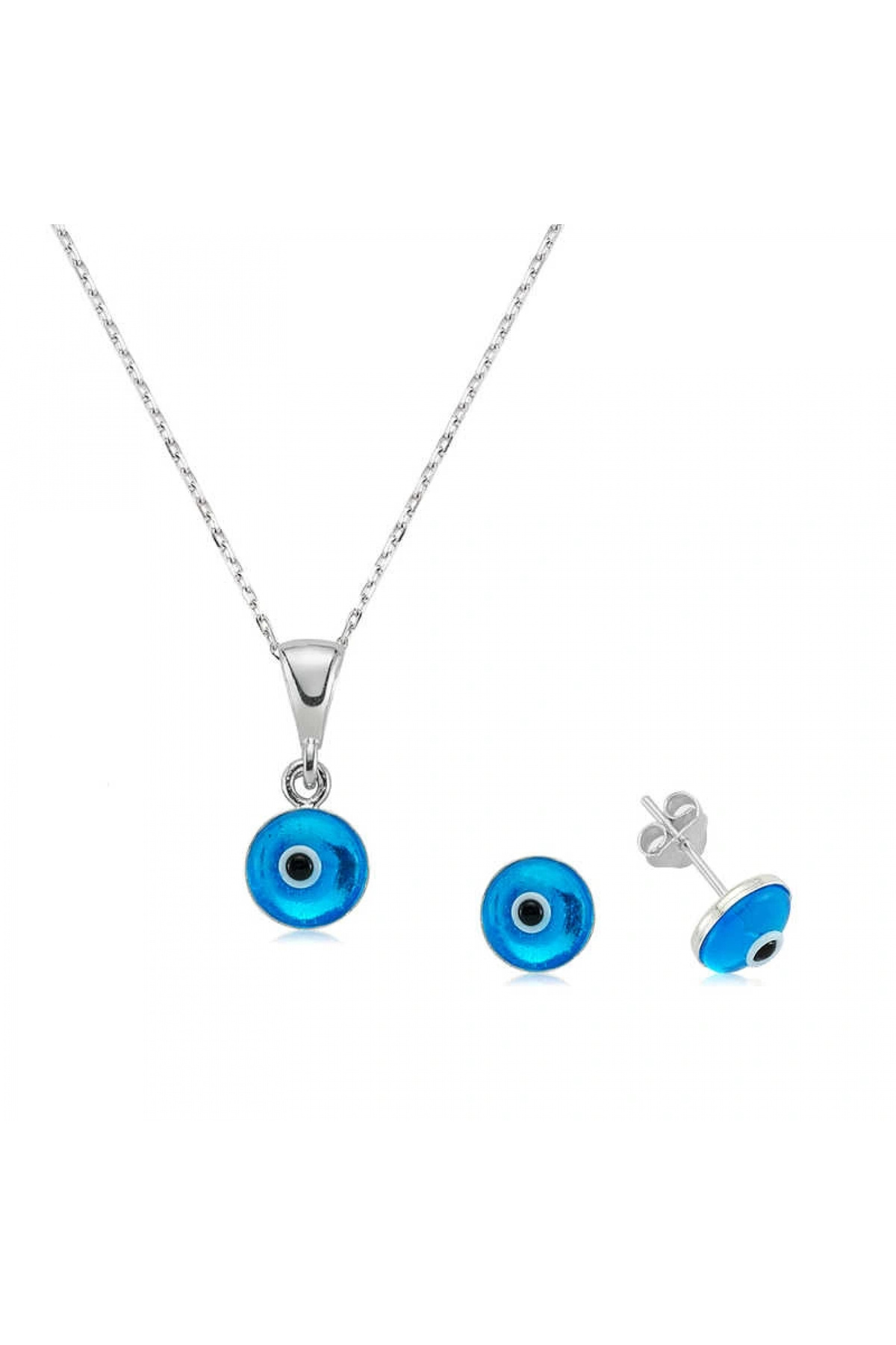 byhodi 925 Ayar Gümüş Nazar Set ST1160097 (599599)