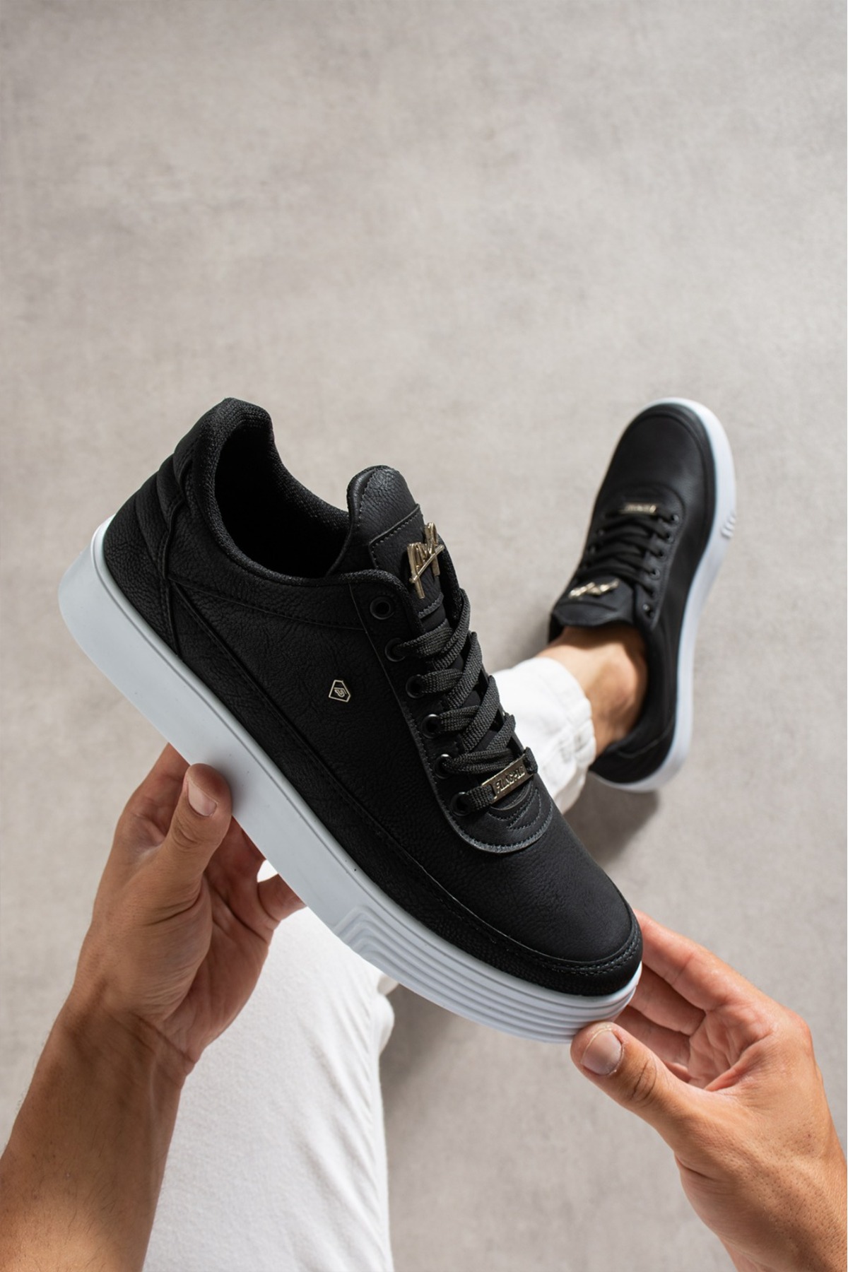 FİLLİNG POLO  Siyah Beyaz 011 Erkek Sneaker günlük ayakkabı - Görsel 2