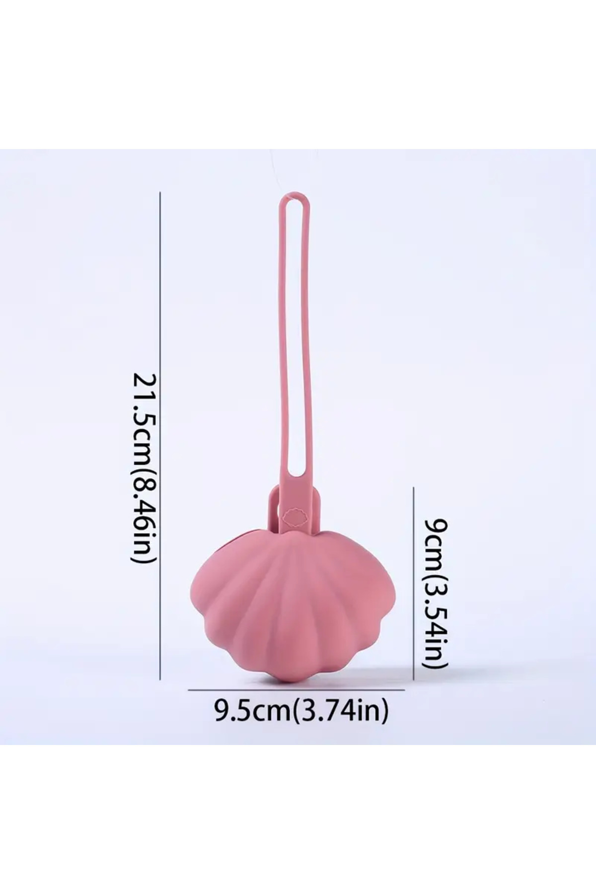 The Cloudish Shop Silikon Emzik Saklama Kutusu Emzik Tutucu Taşınabilir Askılı Deniz kabuğu Midye Desenli YEŞİL fotoğrafı 3 (önizleme)