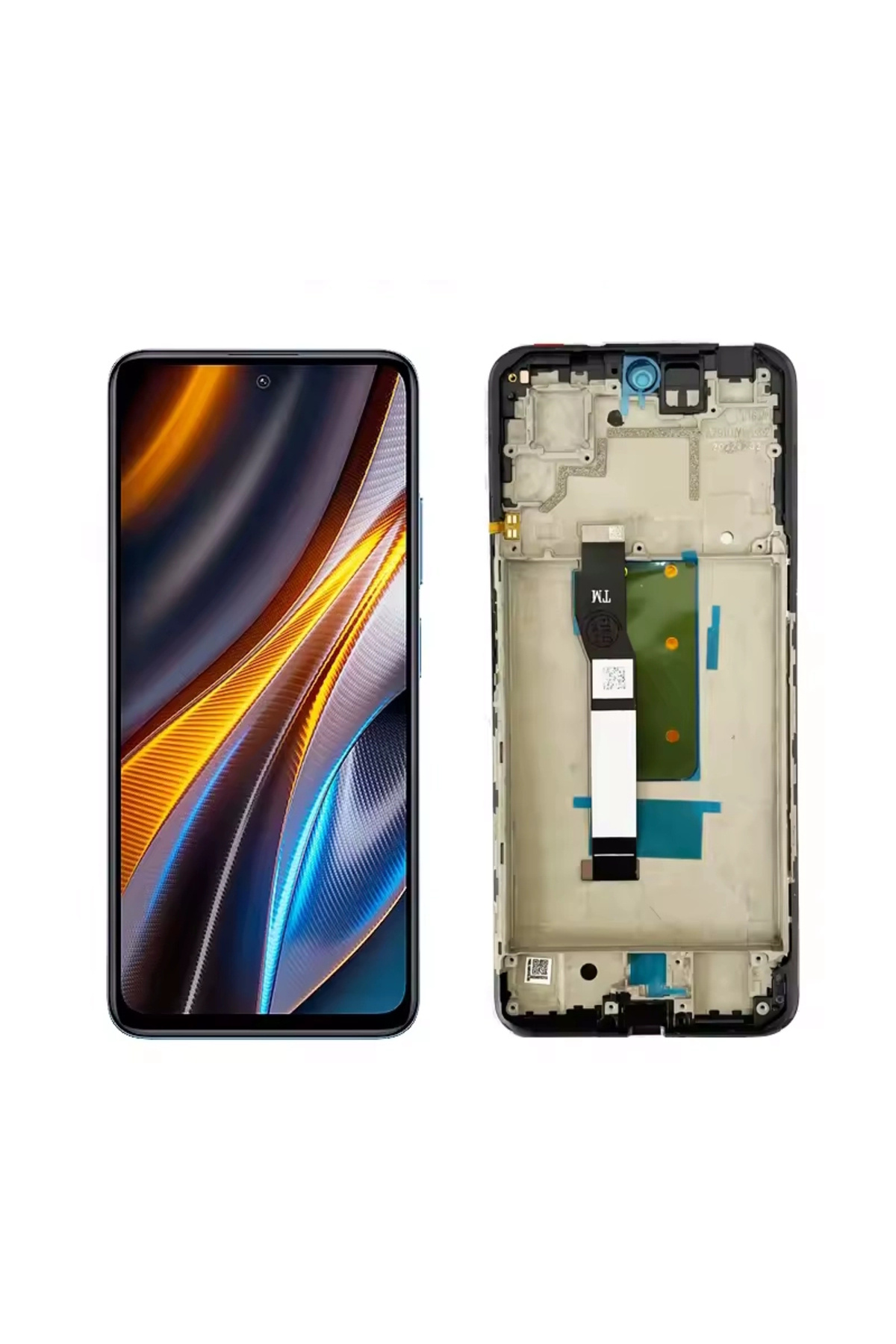 Parça Bankası Xiaomi Uyumlu POCO X4 Gt Lcd Ekran Dokunmatik Siyah Çıtalı