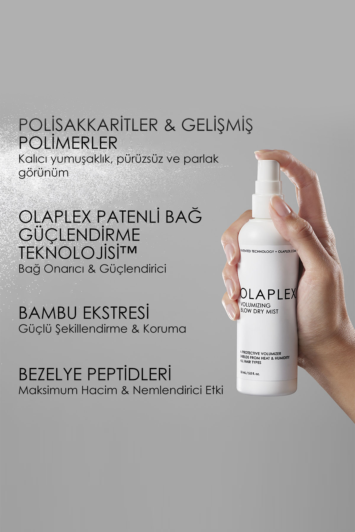 Volumizing Blow Dry Mist - Isıya Karşı Koruyucu, Hacim Veren Saç Spreyi 150ml — 5003049549 — تصویر 7 از 9