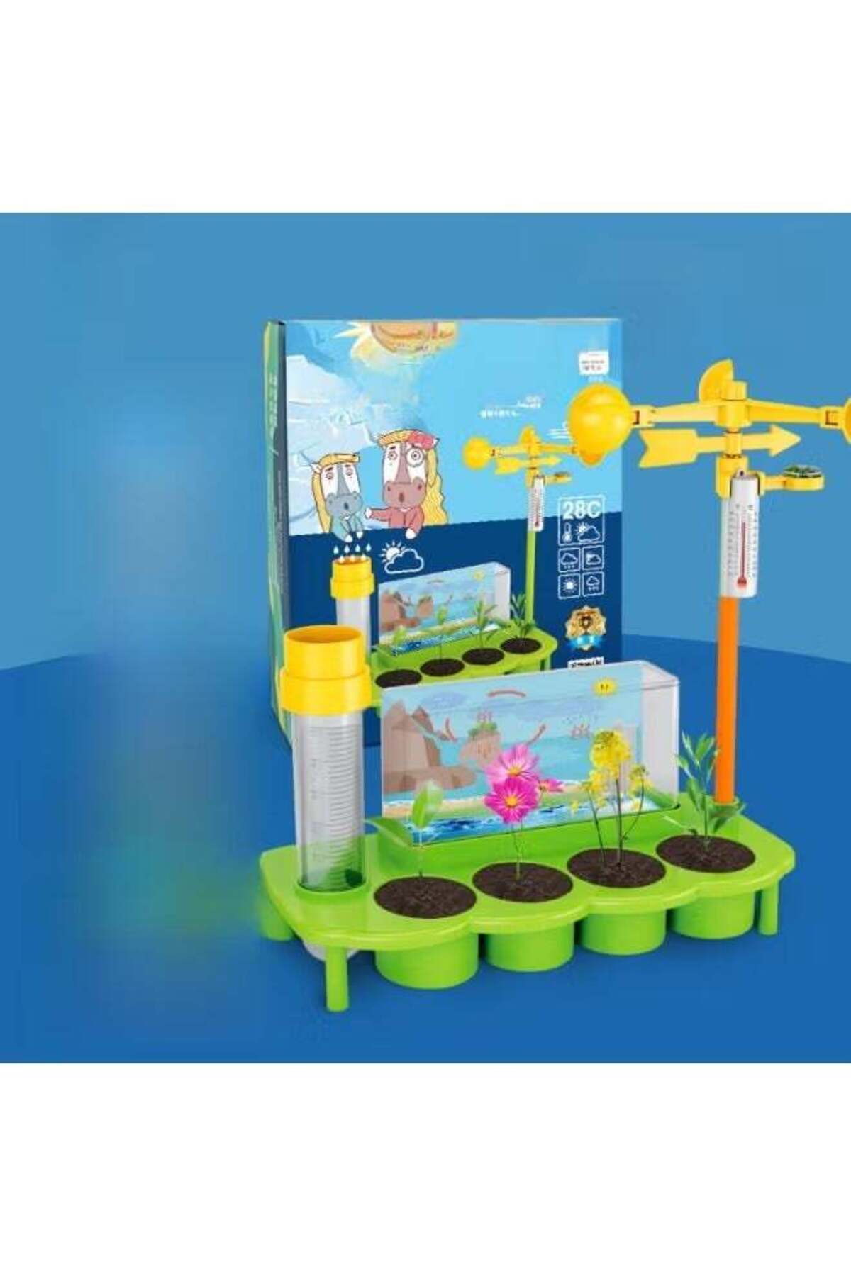 ست اسباب‌بازی‌های فکری و علمی کاشت گیاه، گزارش هواشناسی کودکان، دست‌ساز