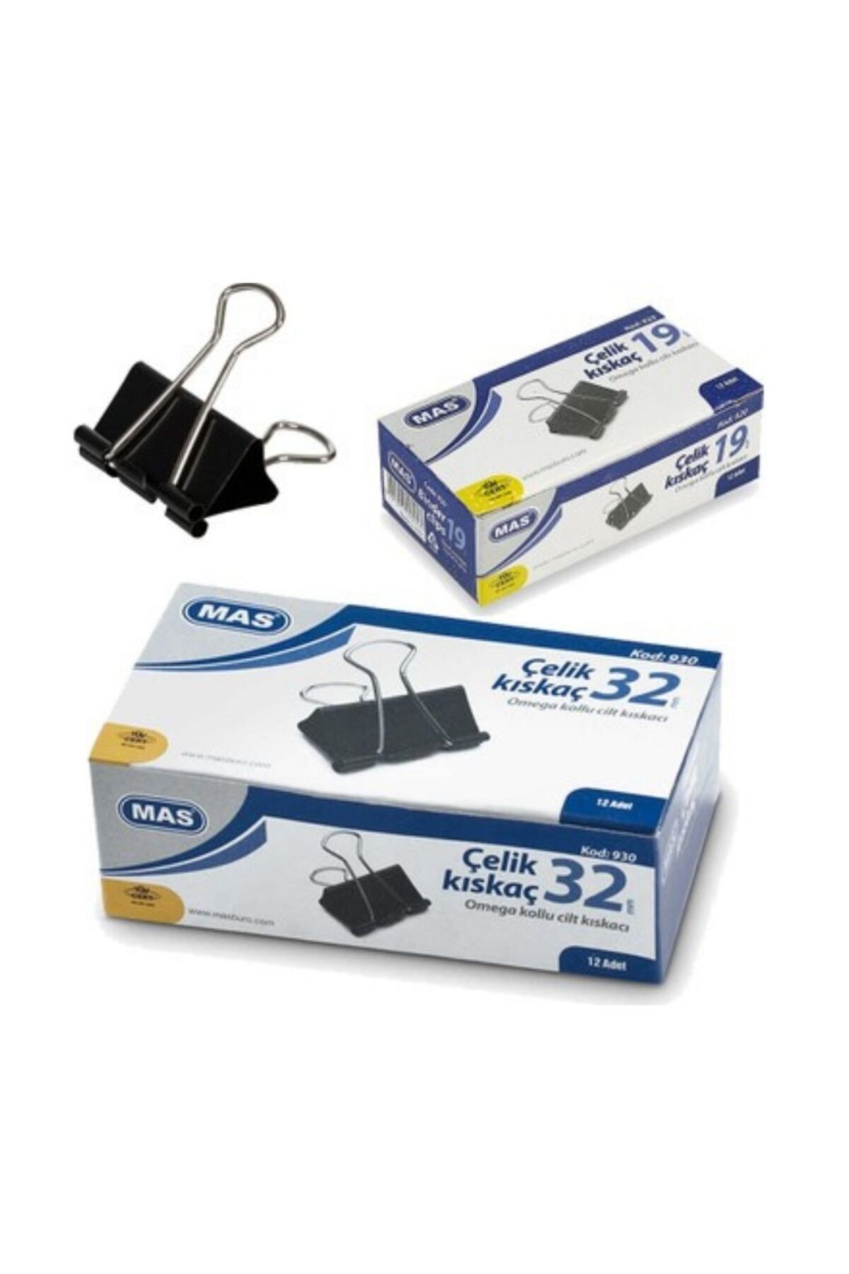 Mas Omega Çelik Kıskanç 32mm Siyah (2 ADET)