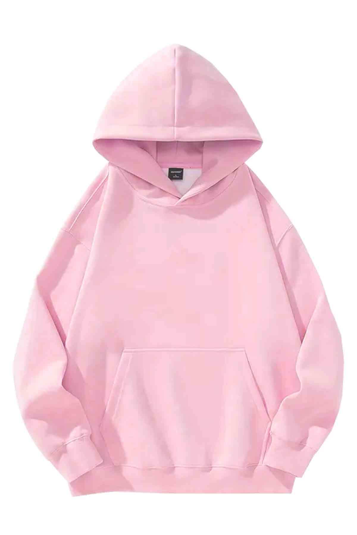 Plus Size Plus Size 3 Yarn Oversized Hooded Sweatshirt