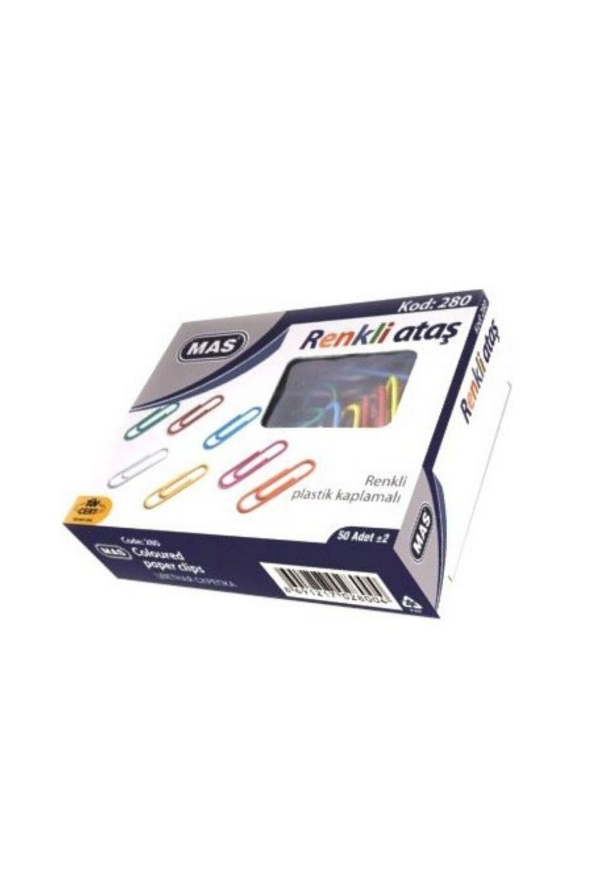 Mas Renkli Ataş Pvc Kaplı 28 mm (2 ADET)