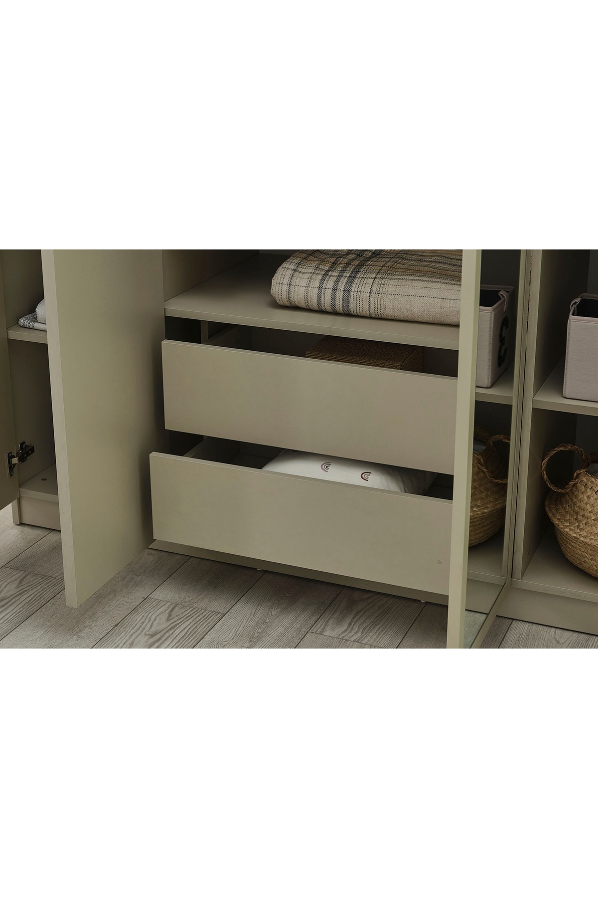 Vivense Capra Bohem Genç Odası Gardırobu, 4 Kapaklı fotoğrafı 5 (önizleme)