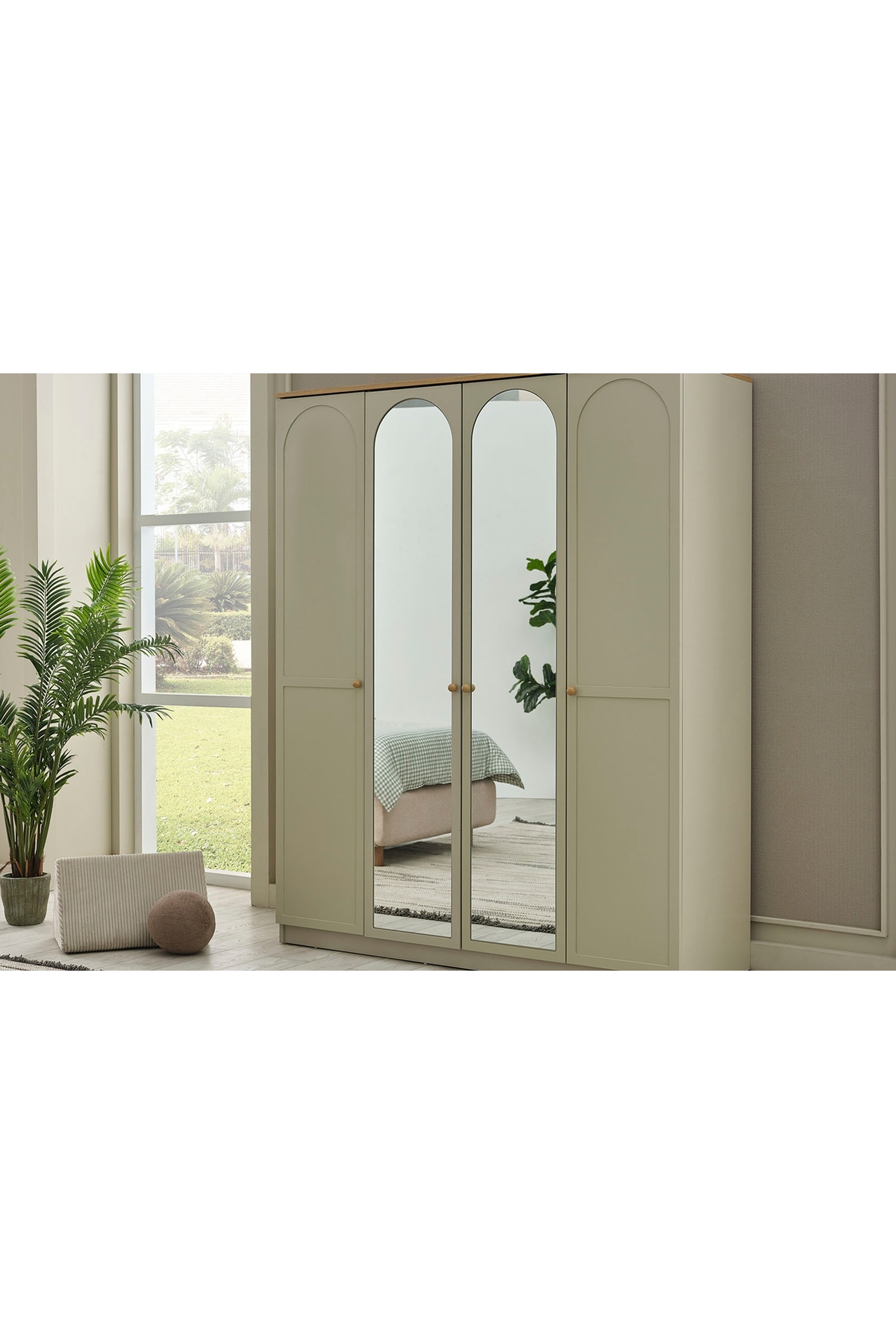 Vivense Capra Bohem Genç Odası Gardırobu, 4 Kapaklı fotoğrafı 2 (önizleme)