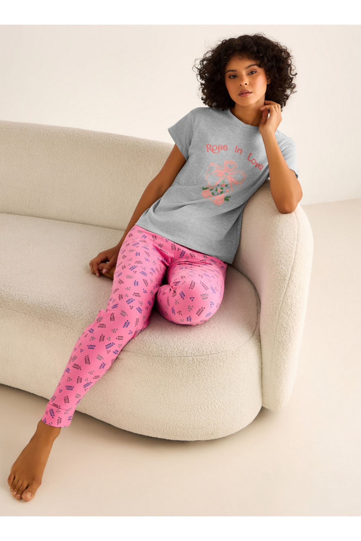 FAV Pyjama Set Printed T-shirt & Pyjama