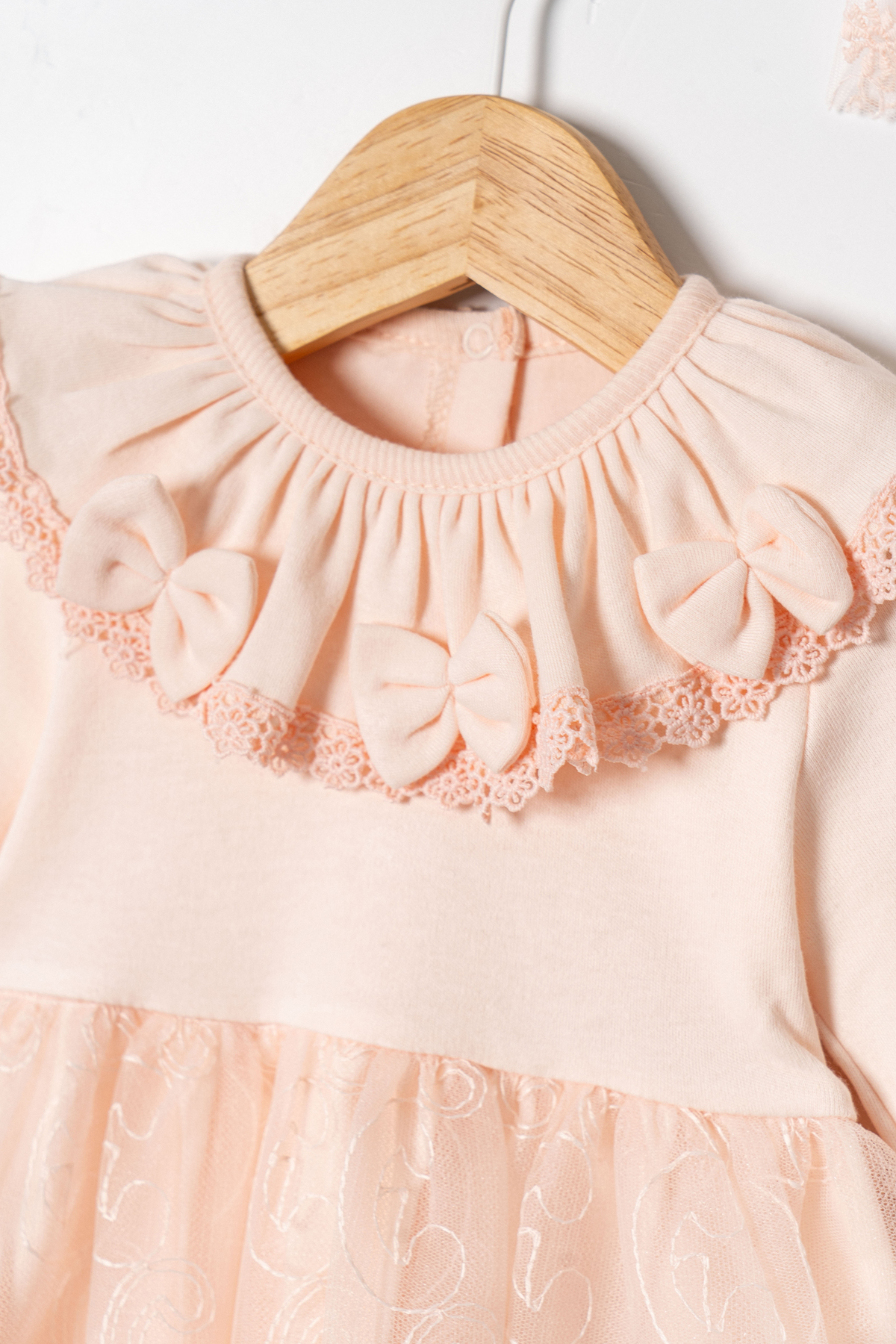 Miniday Baby Kız Bebek Mevlütlük Elbise Bandanalı Dantelli Yeni doğan Hastane çıkışı Gelinlik Abiye Mevlitlik 72 fotoğrafı 3 (önizleme)