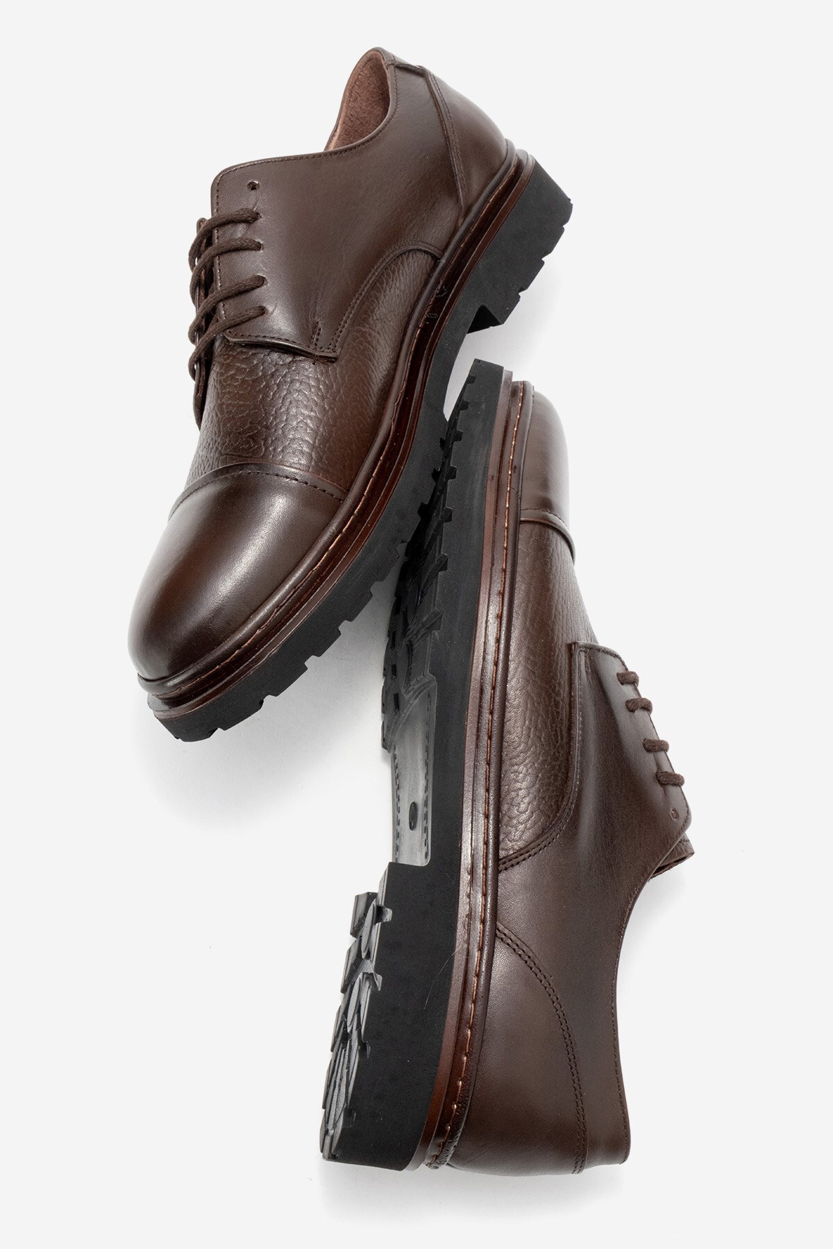 depderi  Hakiki Deri, İtalyan Tasarım, İç Dış Deri Erkek Klasik Ayakkabı - Görsel 6