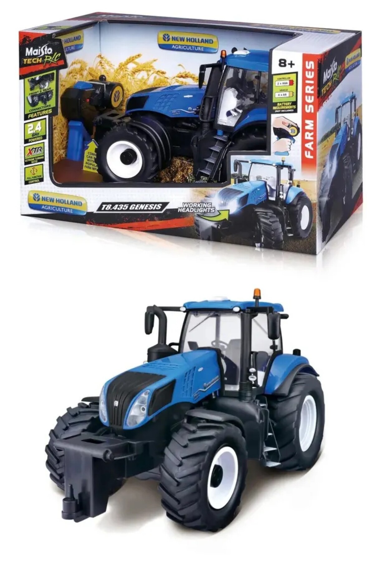 TOYFEST Maisto Tech Rc New Holland T8435 Genesis 1:16 Ölçek