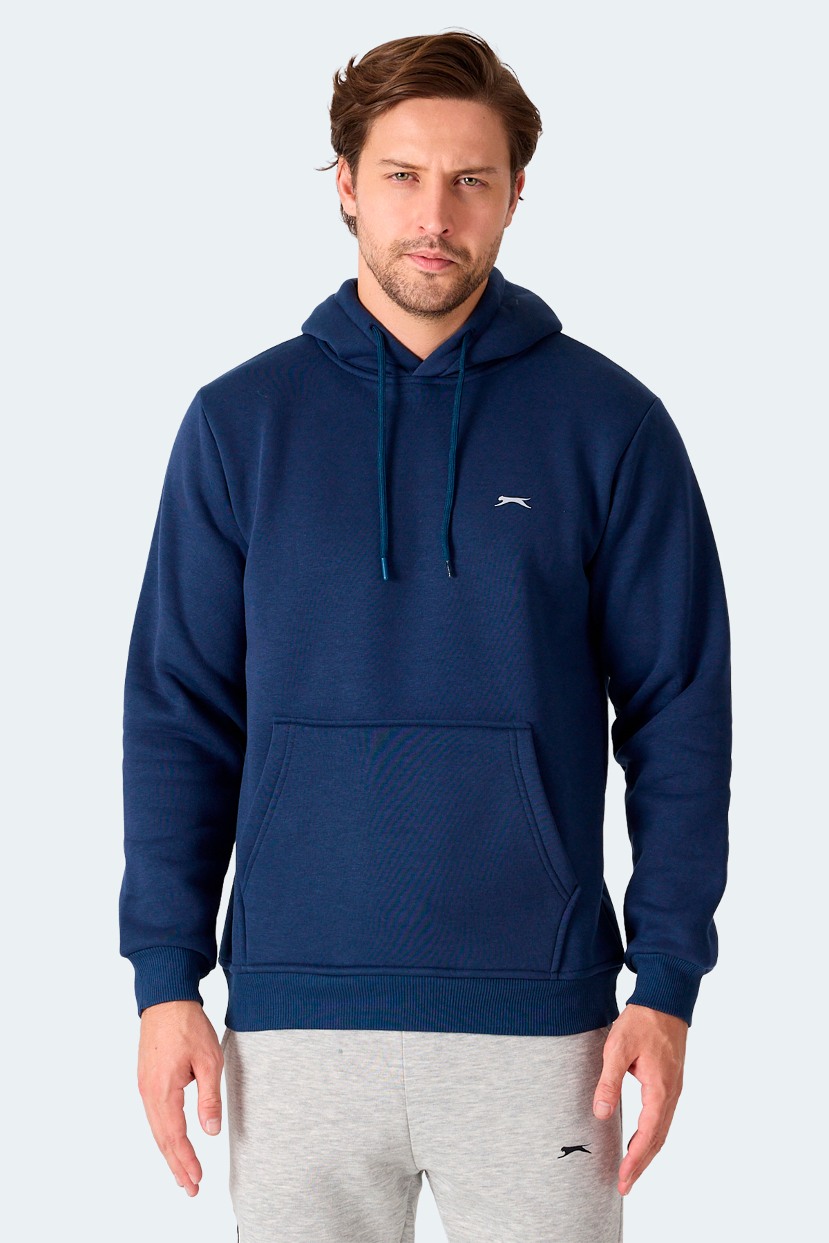 سویشرت کلاه‌دار سرمه‌ای مردانه MOONLIGHT I اسلازنگر سویشرت اسپرت Slazenger