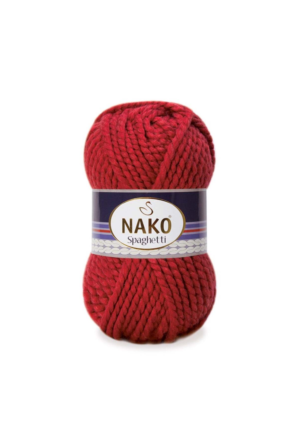Spaghetti 25% Wool Hand Knitting Rope 1175 Red