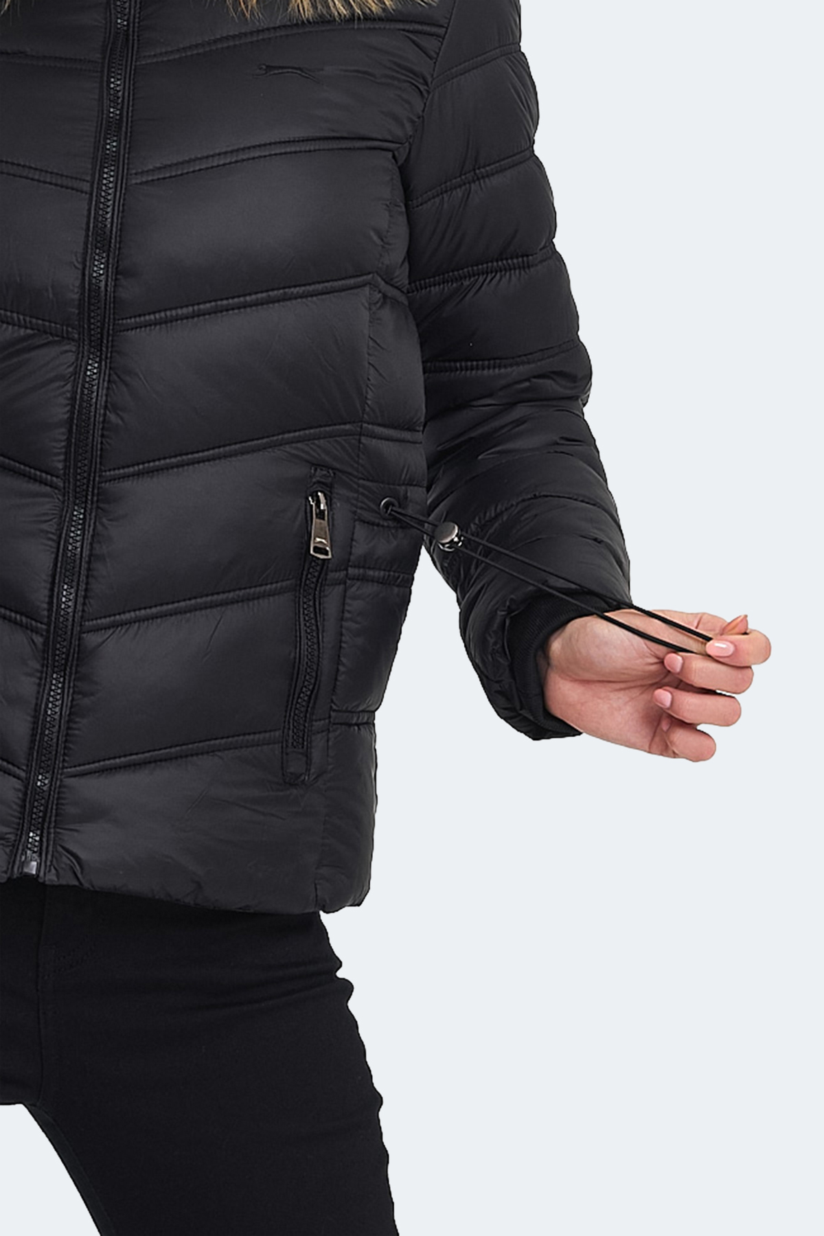 Slazenger  WAVE Kadın Siyah Mont & Kaban - Görsel 6