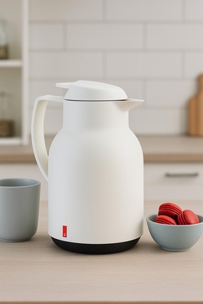 Blackstar 1 LT Cam Hazneli Termos Beyaz (Top Push)