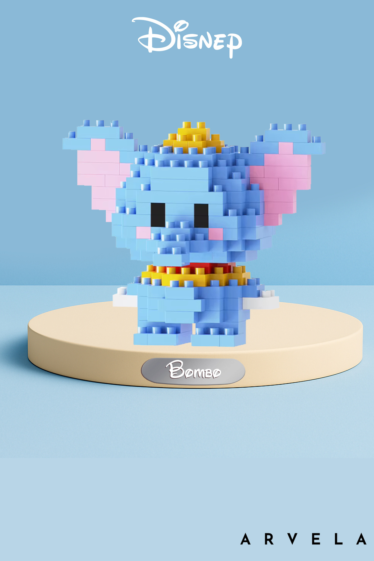 Arvela Disney Dumbo Mini Blok Seti – Mikro Lego Stil Sevimli Fil Figür Oyuncak