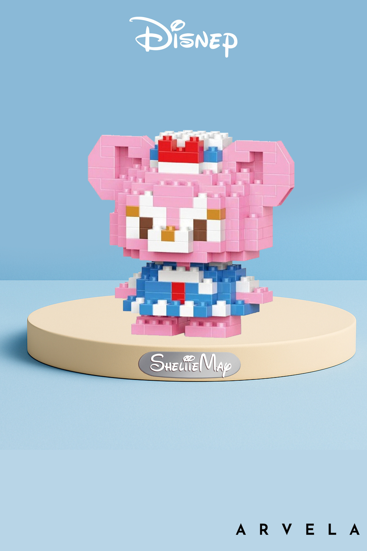 Arvela Disney ShellieMay Mini Blok Seti – Mikro Lego Stil Sevimli Karakter Figür Oyuncak