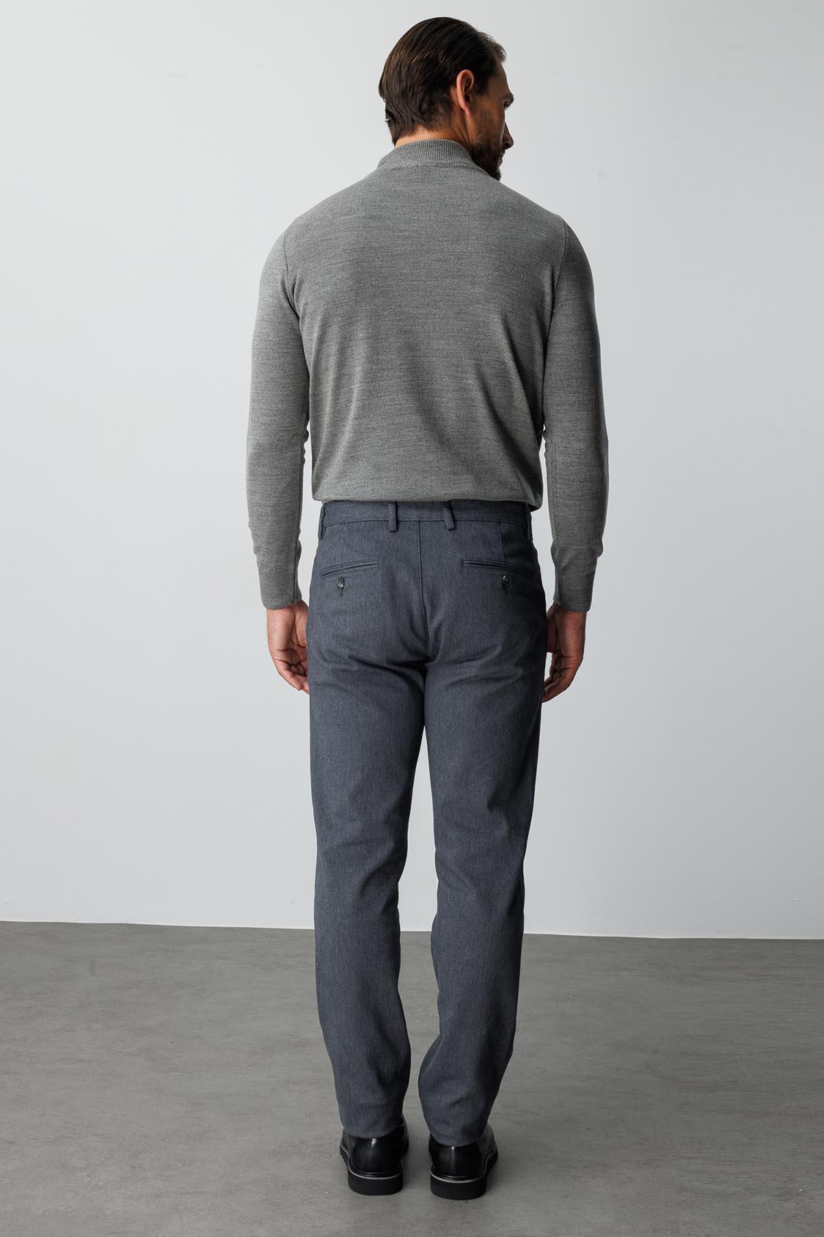 İgs  Erkek Füme Regularfit / Rahat Kalıp Pantolon - Görsel 3