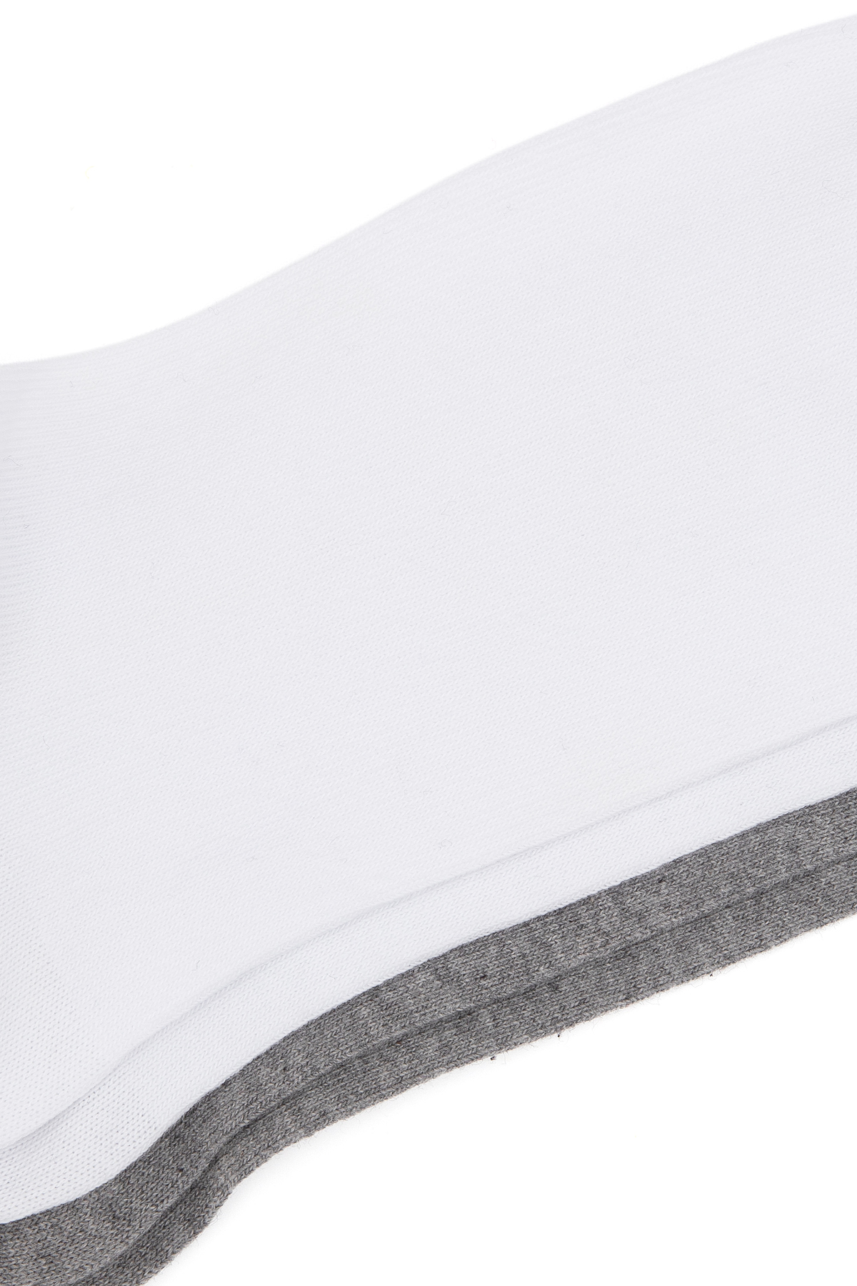 U.S. Polo Assn.  Erkek Gri Melanj Beyaz 2'li Patik Çorap 50317961-VR013 - Görsel 3