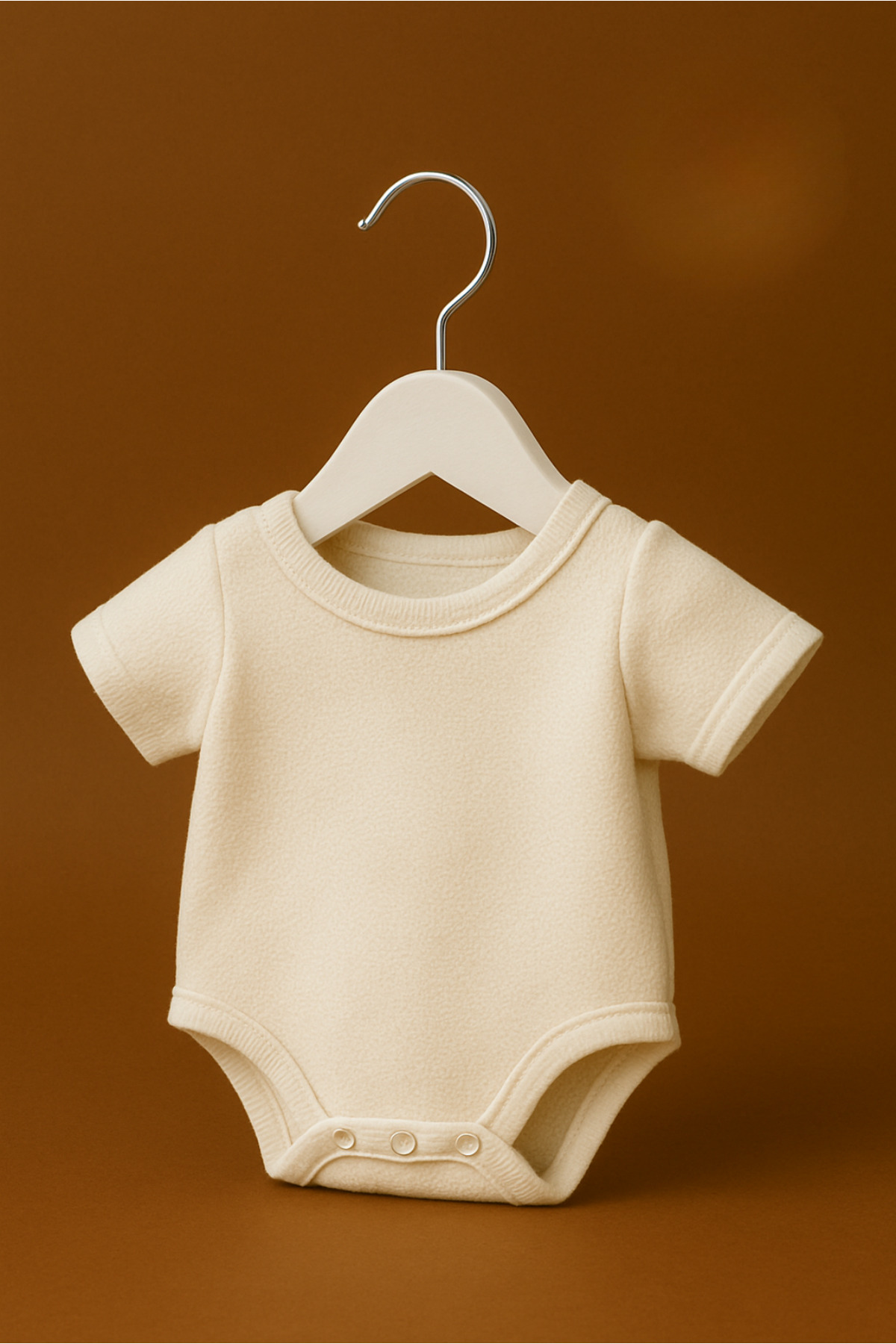 Orvila 12 Adet - Bebek ve Çocuk Boy Ahşap Görünümlü Plastik A Kalite Elbise Askısı Tshirt Pantolon Askı fotoğrafı 2 (önizleme)