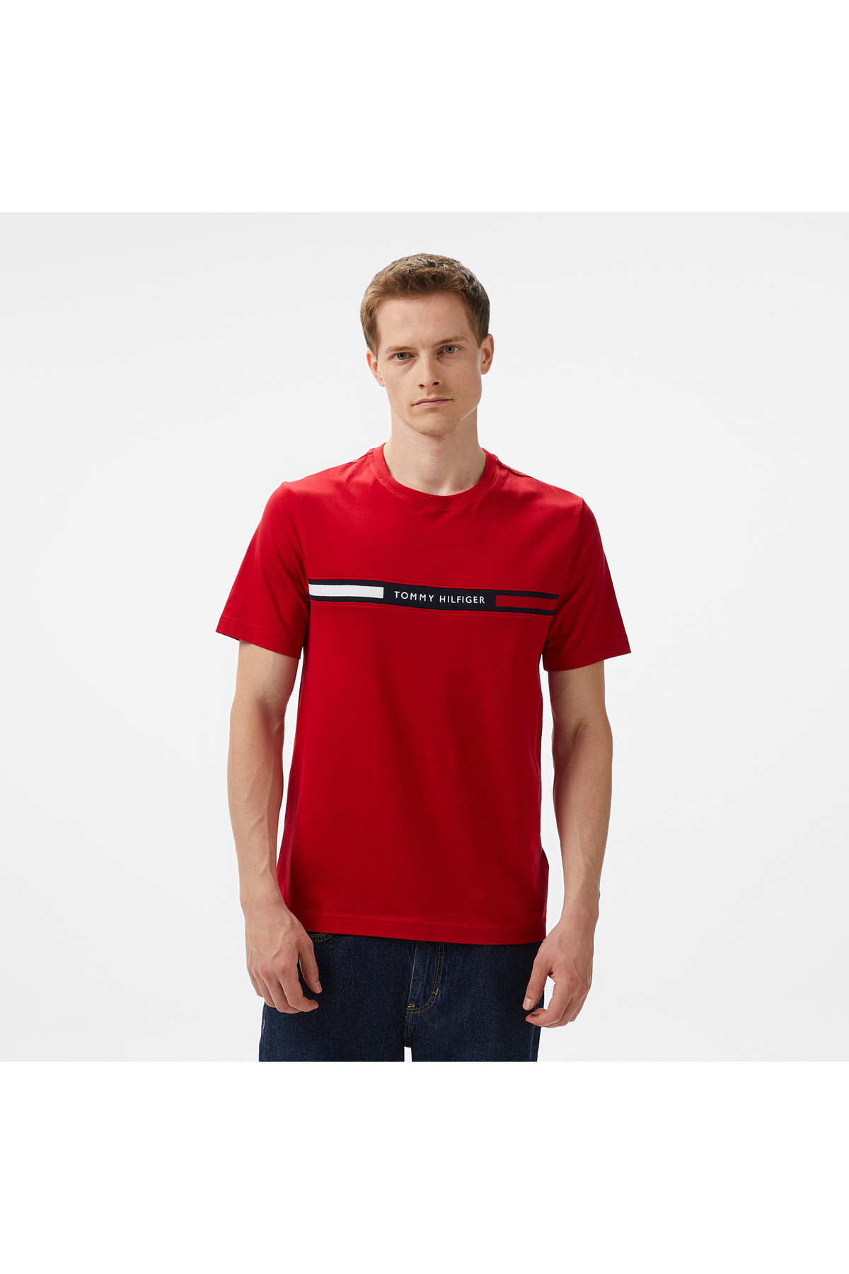 تامی هیلفیگر تی‌شرت قرمز مردانه برند لاو