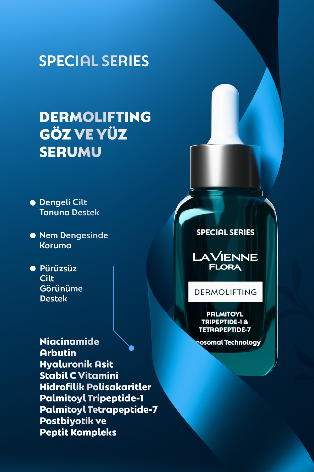 Pürüzsüzleştirici ve Sıkılaştırıcı, Peptid Kompleks Lipozomal Cilt Bakım Serumu, 30 ML — SPS001 — تصویر 4 از 6