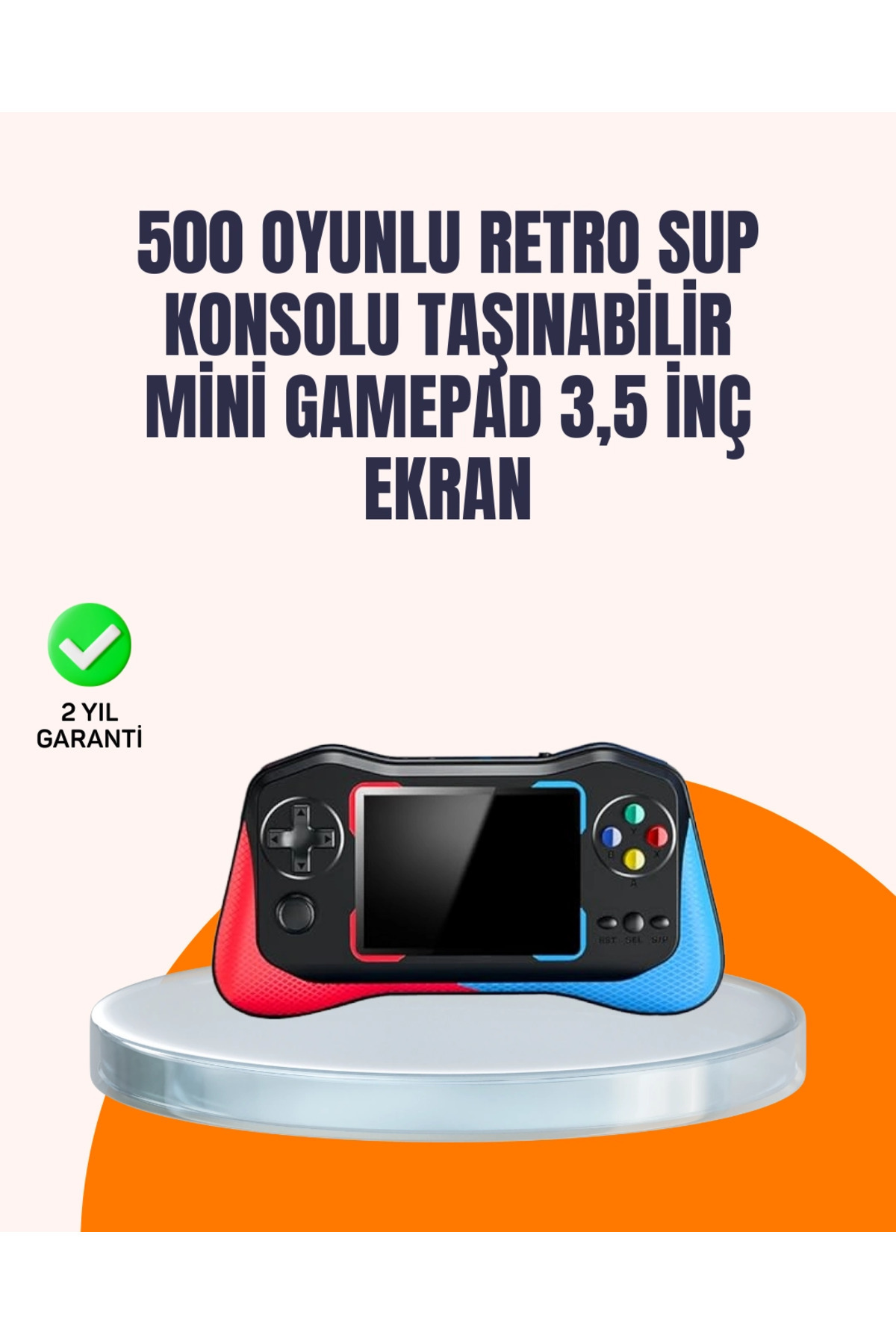 Lisinya BFS Geniş Ekranlı 500 Oyunlu Taşınabilir El Konsolu – Her Yerde Kesintisiz Oyun Keyfi