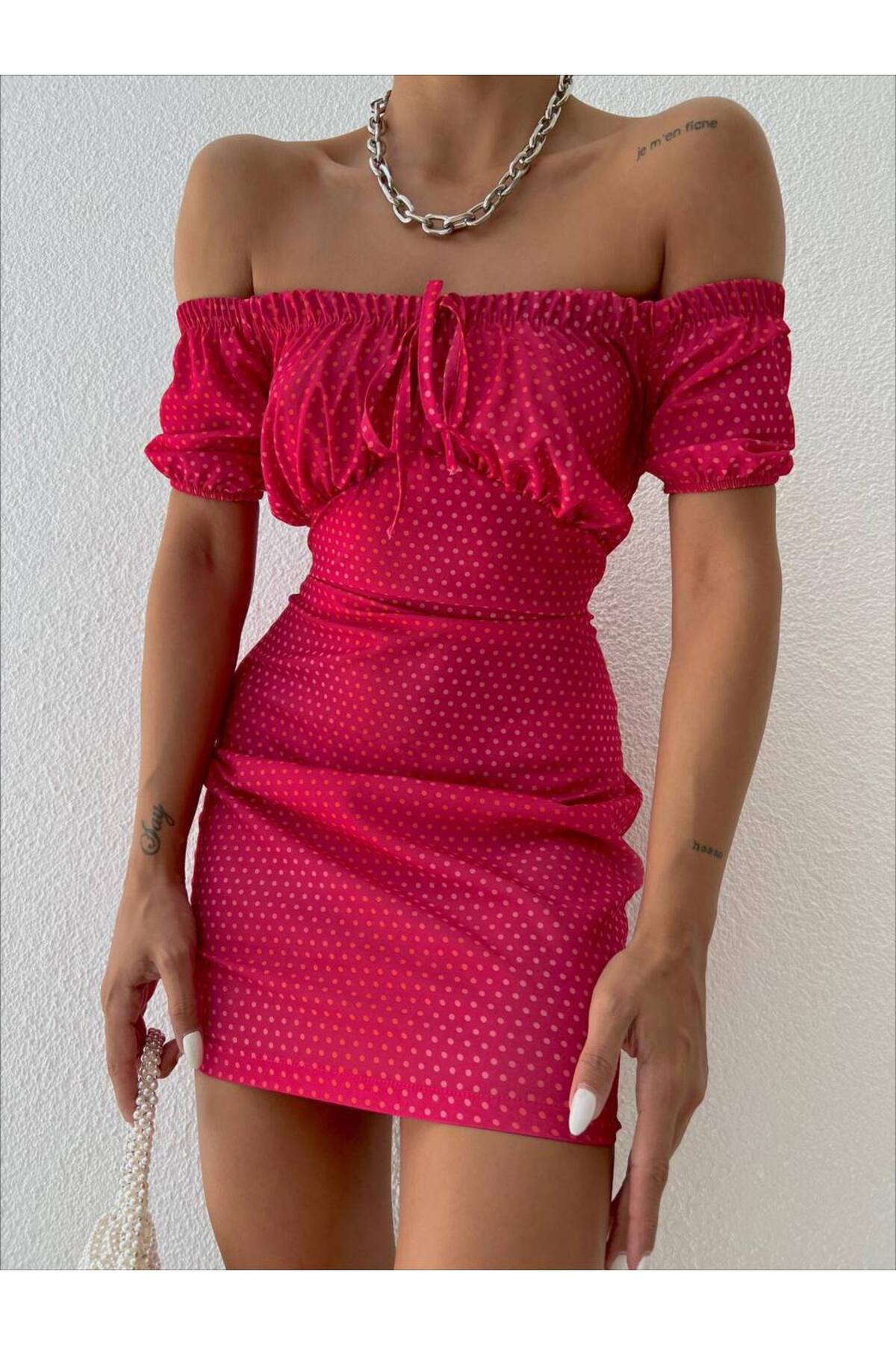 mass fashion Ženska kratka haljina sa uzorkom