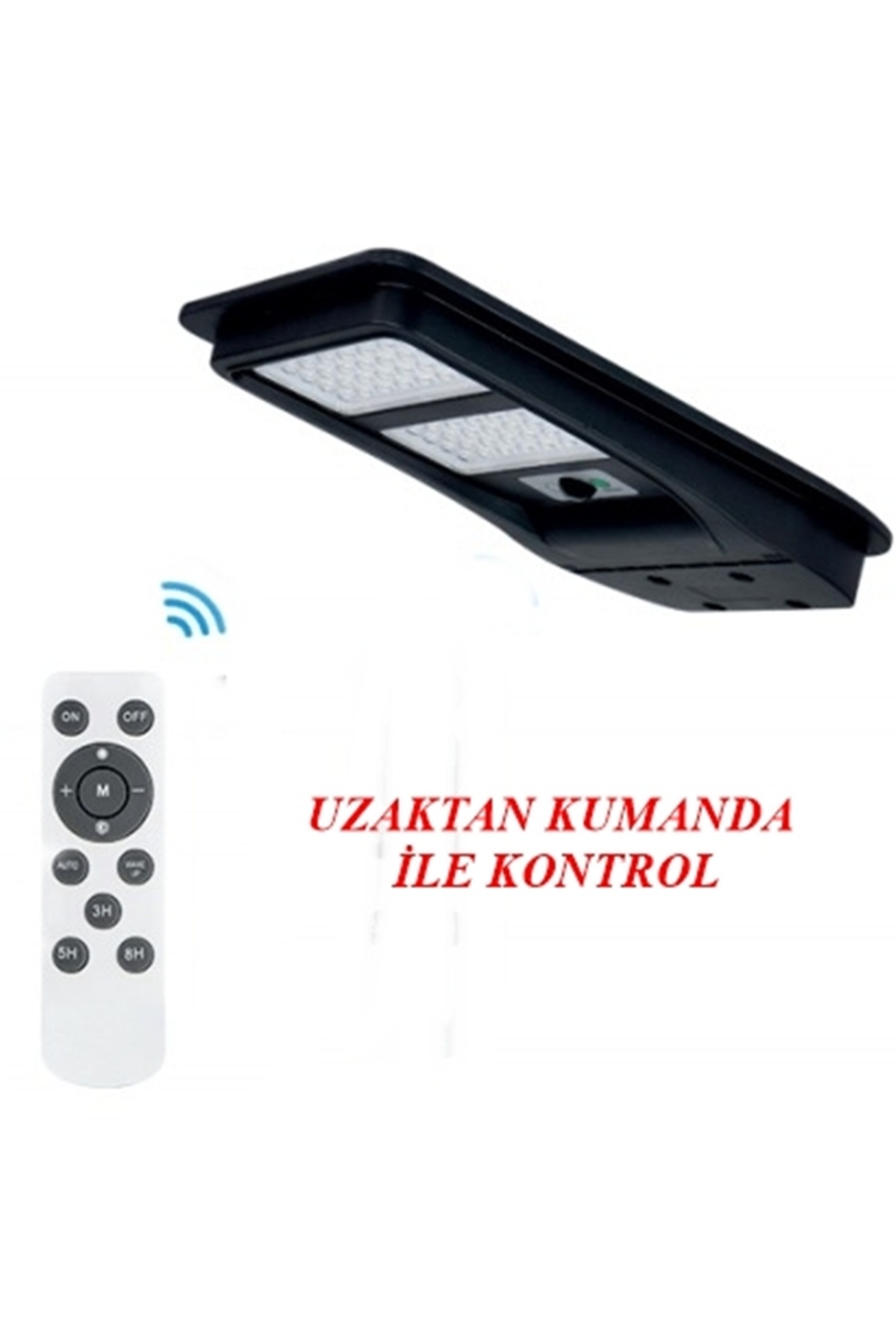 gaman 200w Güneş Enerjili Profesyonel Sokak Aydınlatması Uzaktan Kumandalı Sensörlü Led Projektör IP65