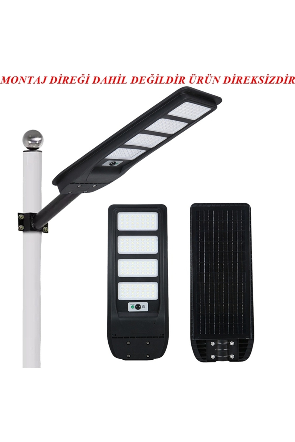 gaman 400w Güneş Enerjili Profesyonel Sokak Aydınlatması Uzaktan Kumandalı Sensörlü Led Projektör IP65