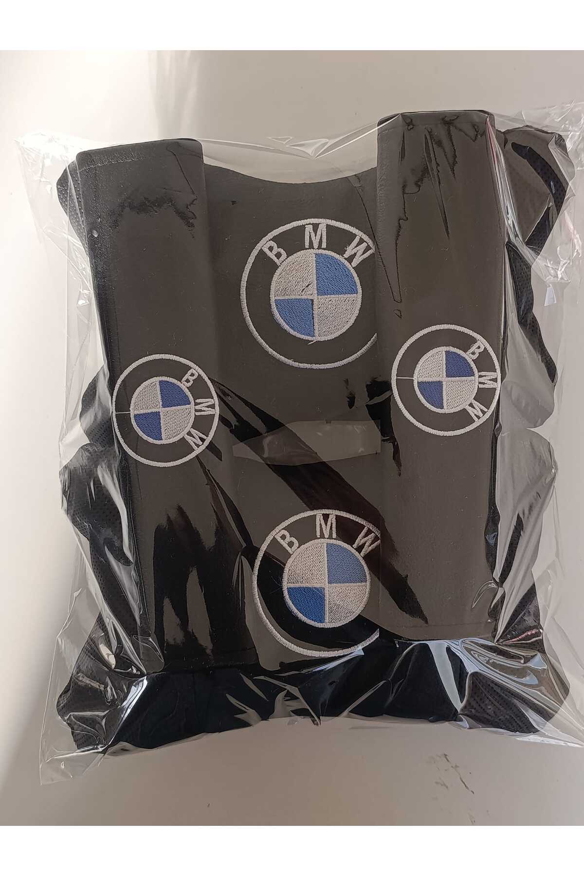 Autosar Bmw araçlara uyumlu oto boyun yastığı +emniyet kemer pedi+kapı tutma kolu koruyucu fotoğrafı 3 (önizleme)