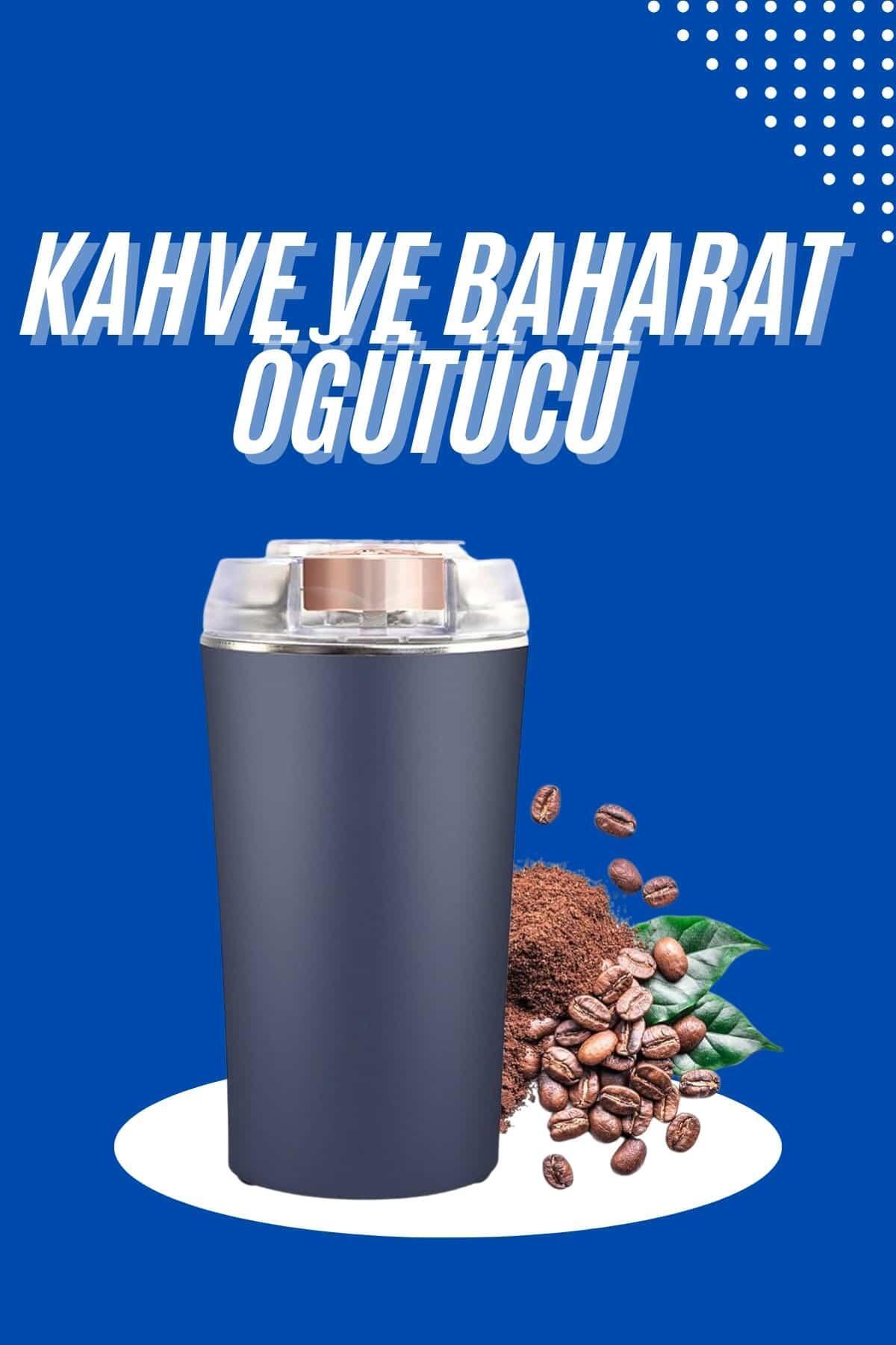 UCUZTEKNO Yeni Nesil Kahve ve Baharat Öğütücü Paslanmaz Çelik Kahve Değirmeni