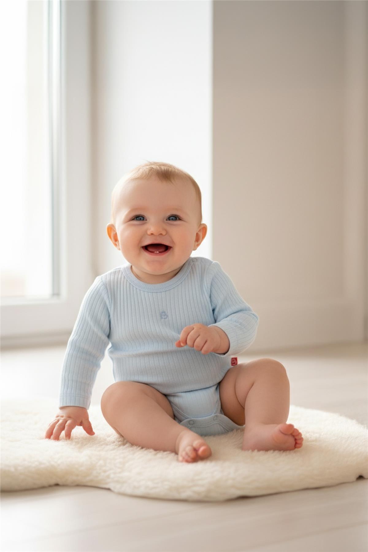 Bebetto UZUN KOLLU BODY 3LÜ (CUTE BEAR) MAVİ fotoğrafı 7 (önizleme)