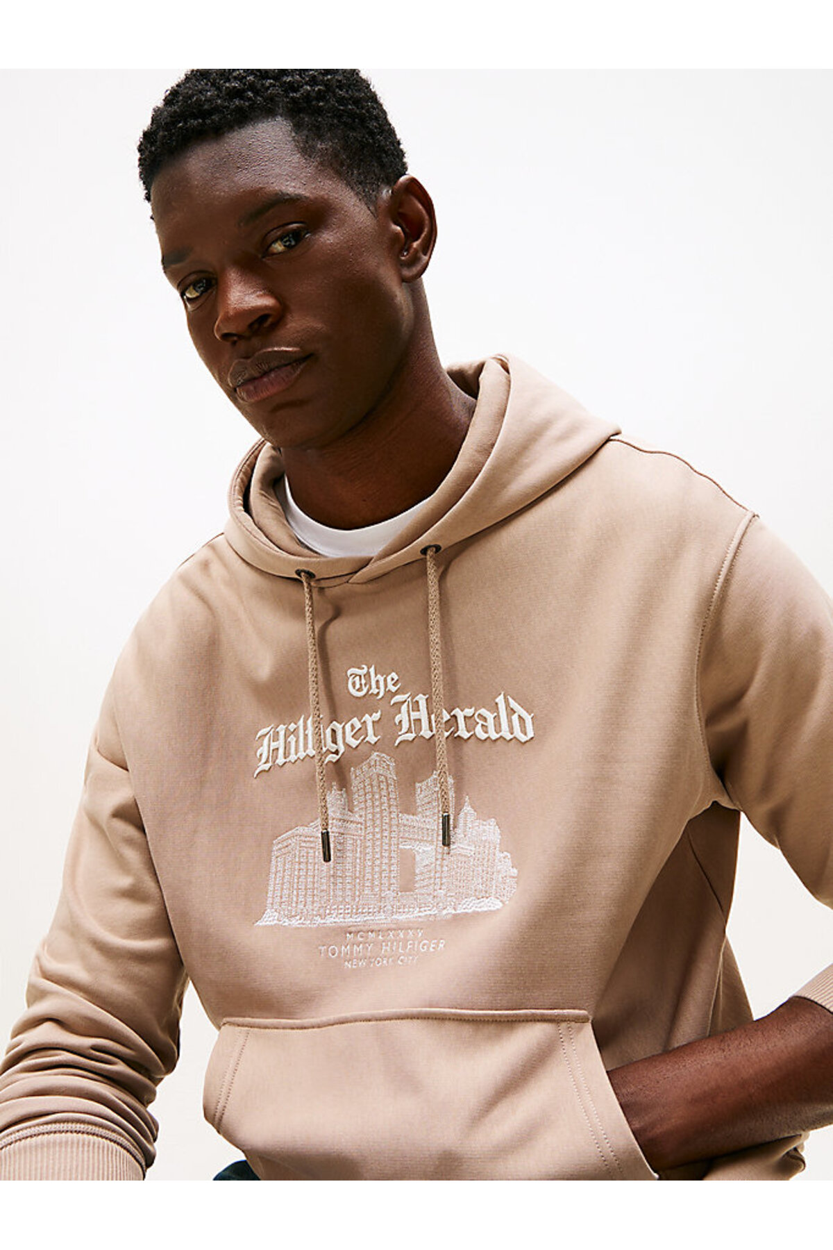 Tommy Hilfiger Men's Herald Skyline Hoodie- Trendyol