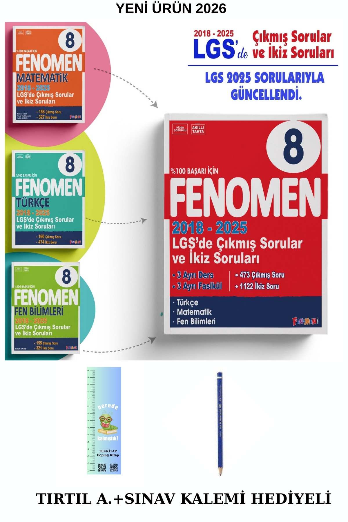 Fenomen Yayıncılık Fenomen 8. Sınıf LGS (Matematik-Fen-Türkçe