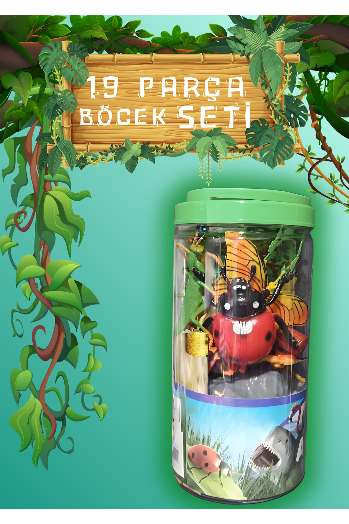 Boratila Toys 25 Cm Kovada 19 Parça Böcekler Seti Oyuncak - Fiyatı