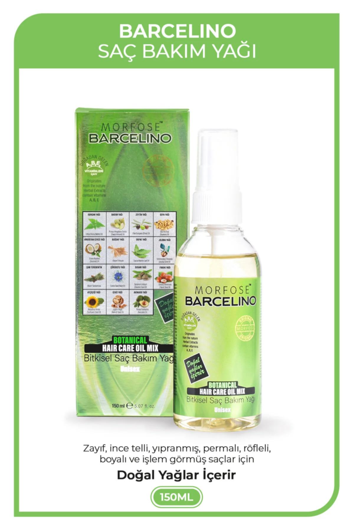 SAÇ BAKIM YAĞI 150 ML — STK00091 — تصویر 2 از 4