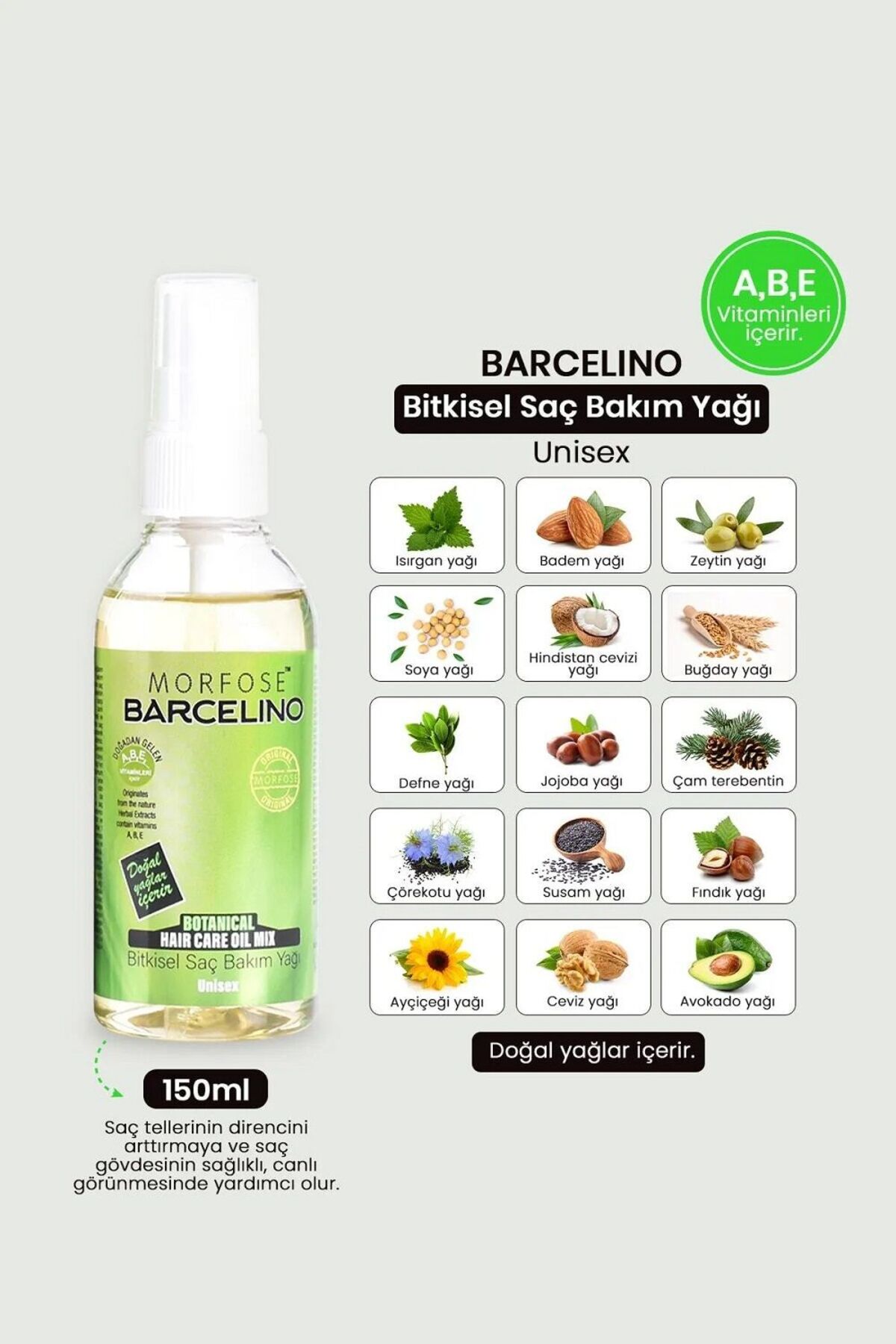 SAÇ BAKIM YAĞI 150 ML — STK00091 — تصویر 3 از 4
