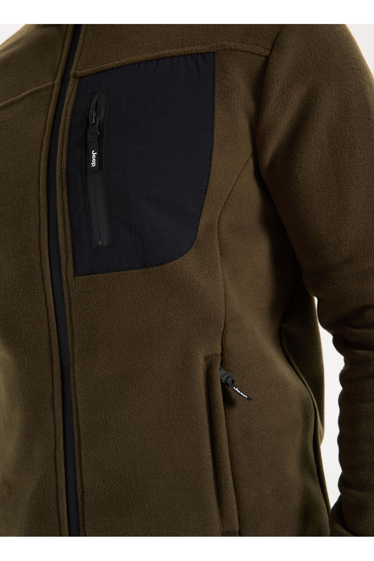 JEEP Polar Sweatshırt, M, Haki görsel 4