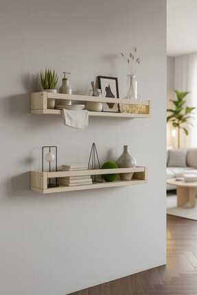 ARÇAMU DİZAYN 2'li Ahşap Montessori Raf