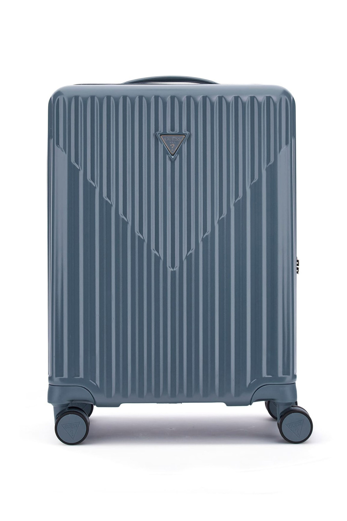 گس چمدان چرخ‌دار خاکستری - آبی محکم TWHN9675983